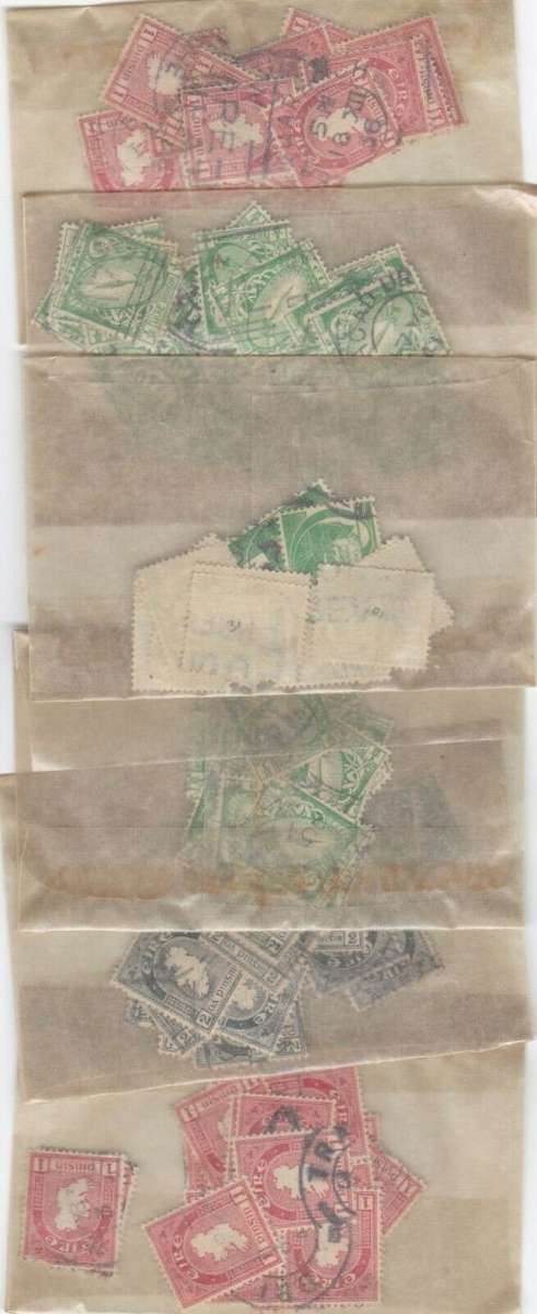 Ireland - Large Accumulation with 100's of early used stamps - finds possible!!