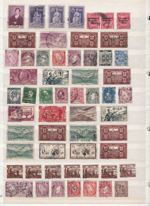 Ireland - Large Accumulation with 100's of early used stamps - finds possible!!