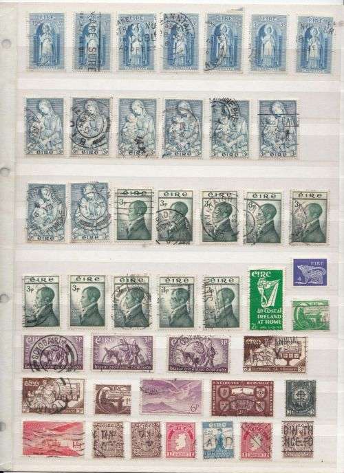 Ireland - Large Accumulation with 100's of early used stamps - finds possible!!