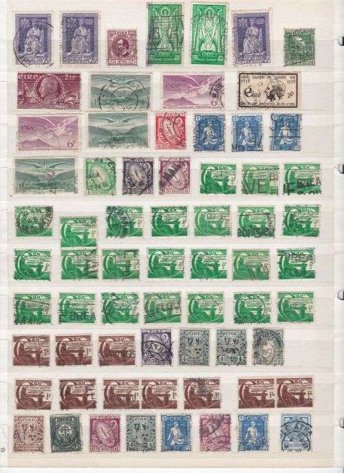 Ireland - Large Accumulation with 100's of early used stamps - finds possible!!