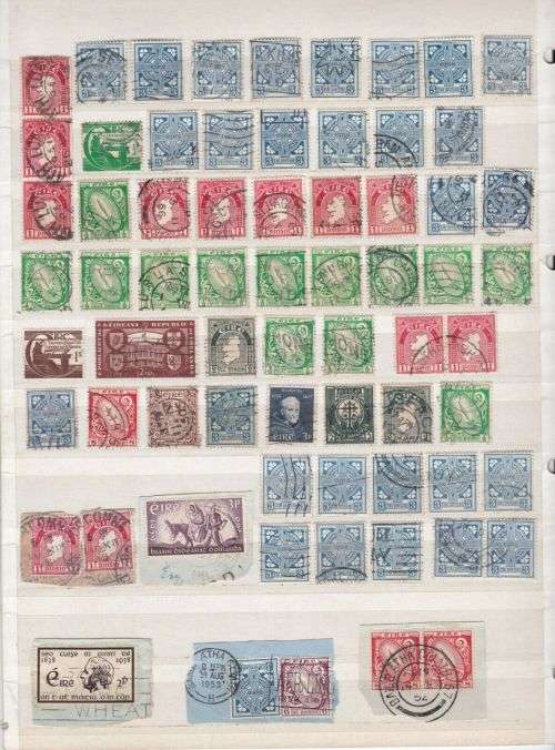 Ireland - Large Accumulation with 100's of early used stamps - finds possible!!
