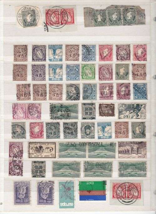 Ireland - Large Accumulation with 100's of early used stamps - finds possible!!