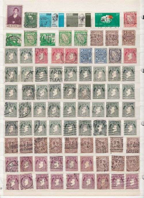 Ireland - Large Accumulation with 100's of early used stamps - finds possible!!