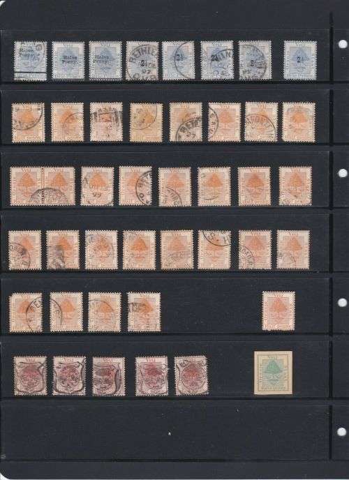 Orange Free State Group of higher value used stamps