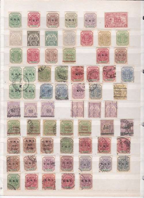 ZAR / Transvaal - Group of MM and Used Stamps including good postmarks