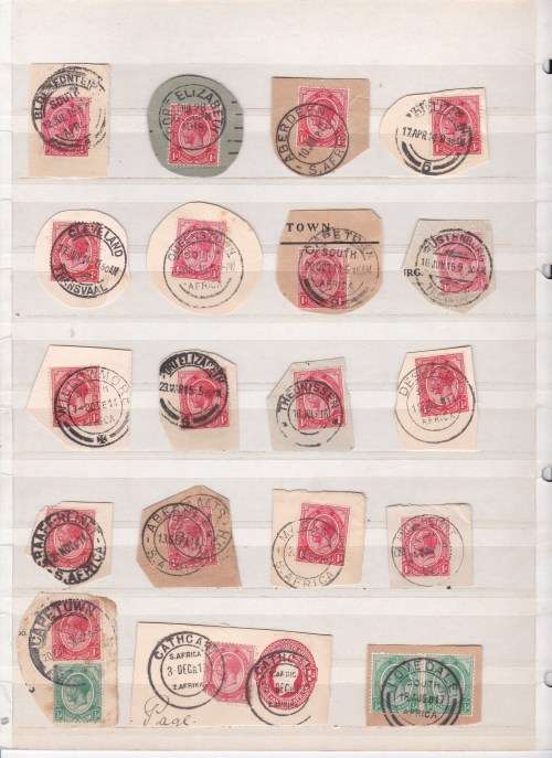 Union of South Africa - Large Group of Used Stamps including some good postmarks