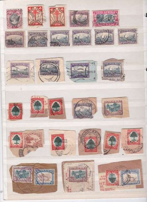 Union of South Africa - Large Group of Used Stamps including some good postmarks