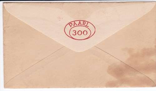 Paarl 1957 - Philatelic Exhibition / Paarl 300 Cover with insert