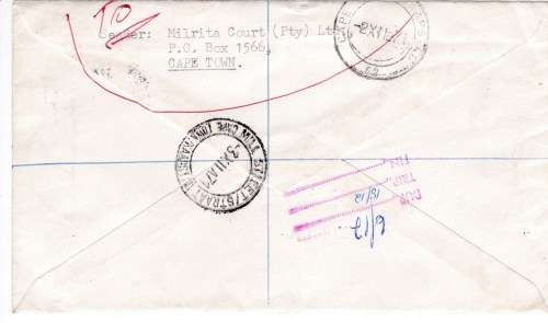 RSA - Unusual undelivered cover + 2nd cover with unusual stamp combination