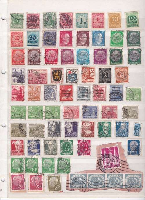 Germany - Mixed lot of mint and used stamps