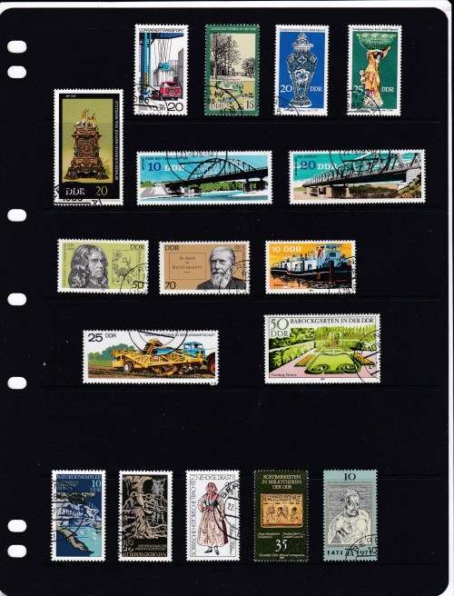 Germany - DDR - Large group of UMM CTO Stamps