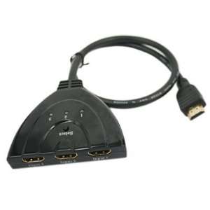 HDMI 3 In 1Out HDMI Auto Switch with 1.5 ft Cable