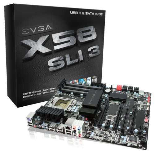 EVGA 131-GT-E767-TR LGA1366/ Intel X58/ DDR3/ CrossFireX & 2-Way/3-Way SLI/ SATA3&USB3.0/ A&GbE/ ATX
