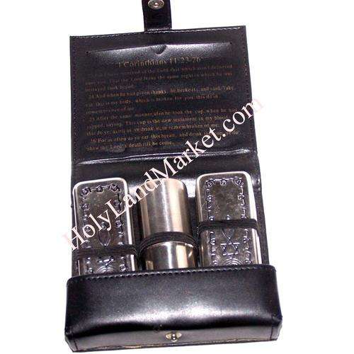 Meal that Heals Communion Kit - Complete set with leather Belt Bag with Messianic Seal