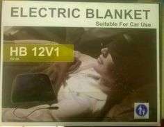 Heated Fleece Travel Electric Blanket - 12 Volt - Red Plaid