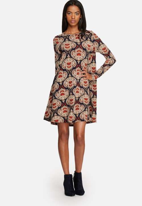 Paisley swing dress L