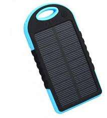 Astrum PB500 5000mAh Solar Waterproof Power Bank - Black & Blue