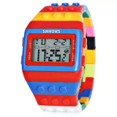SHHORS SH - 715 LED Watch - BLUE AND RED