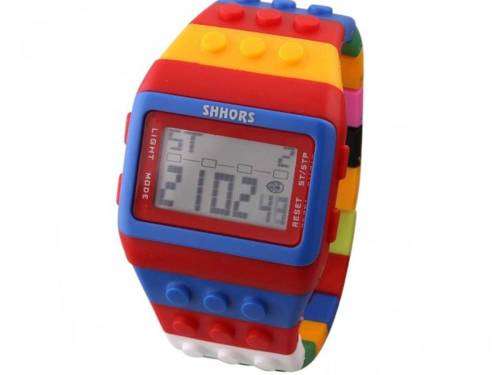 SHHORS SH - 715 LED Watch - BLUE AND RED
