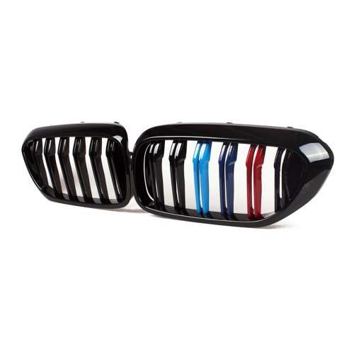 G30 Grille, ABS Kidney Bumper Grill for 5 series G30 G31 F90 Gloss M Color