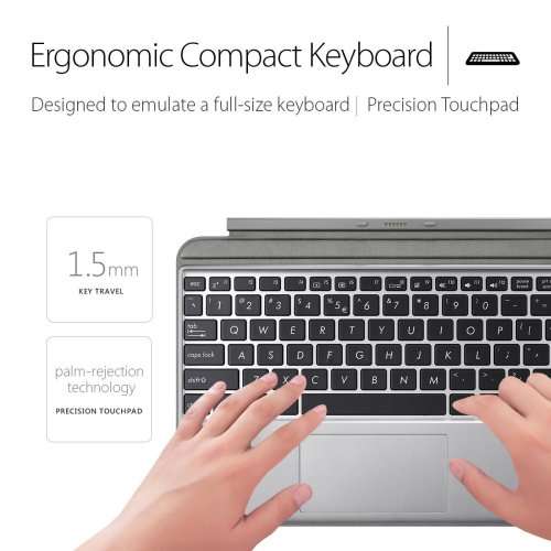 ASUS 10.1 Transformer Mini T102HA-D4-GR, 2in1 Touchscreen Laptop, Intel Quad-Core Atom, 4GB RAM, 1