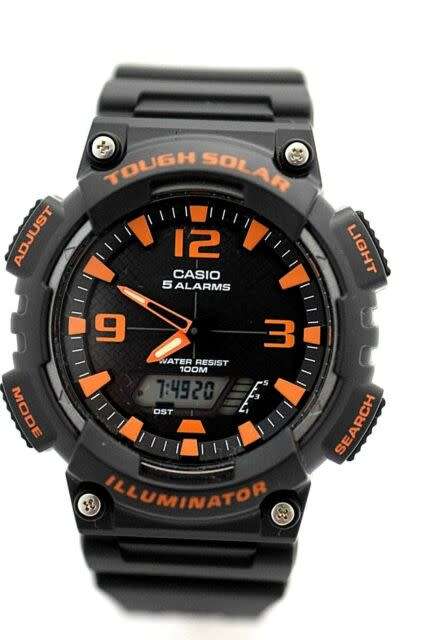 Casio Men's Slim Solar Multi-Function Analog-Digital Watch