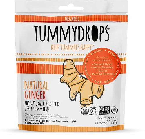 Tummydrops Ginger (bag of 30 individually wrapped drops)