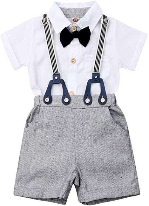 Newborn Baby Boys Gentleman Outfits Suits
