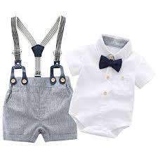 Newborn Baby Boys Gentleman Outfits Suits