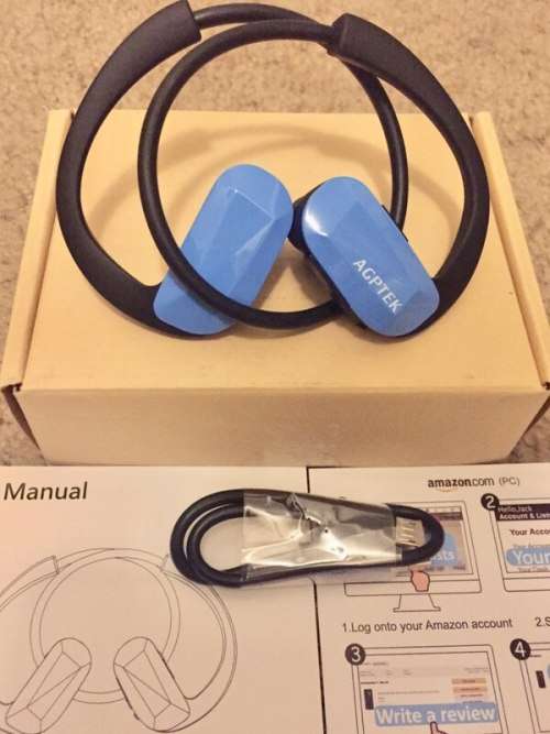 AGPTEK Sport MP3 Player Headphones All in One 8GB, Earphones