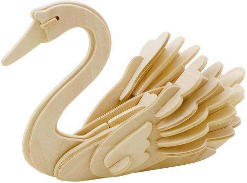 Hands Craft JP213 DIY 3D Wooden Puzzles (Swan)