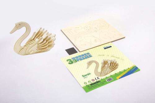 Hands Craft JP213 DIY 3D Wooden Puzzles (Swan)