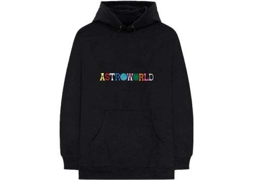 Travis Scott Astroworld Logo Hoodie Black-M