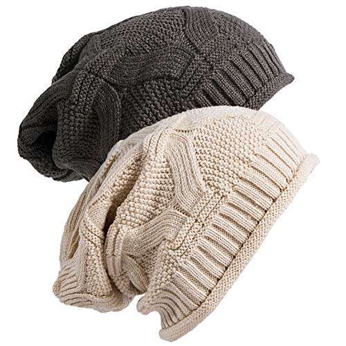 Senker Womens Slouchy Beanie Winter Knit Soft Hat for Women and Men