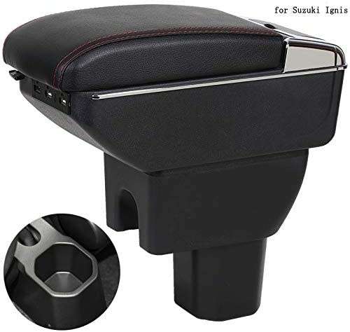 For Suzuki Ignis Armrest Box Ignis 3 Universal Car Central Dual-Layered Storage Box Cup Holder with