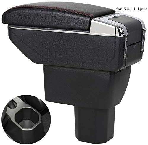 For Suzuki Ignis Armrest Box Ignis 3 Universal Car Central Dual-Layered Storage Box Cup Holder with