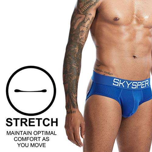 SKYSPER Men's Jockstrap Breathable Mesh Gym Underwear, Workout Athletic Supporter Jock Straps for Me