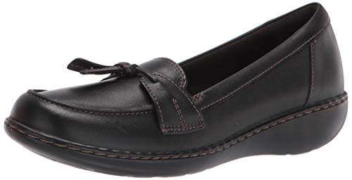 Clarks Women's Ashland Bubble Slip-On-6.5 X-Wide US BLACK