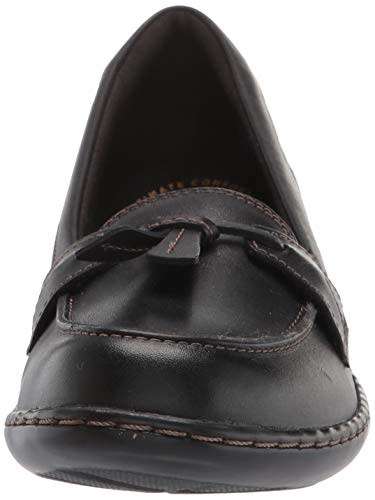 Clarks Women's Ashland Bubble Slip-On-6.5 X-Wide US BLACK