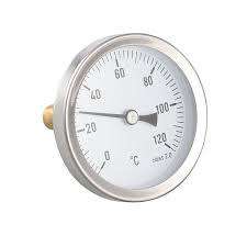 1PC 63mm Dial Thermometer Liquid Temperature Gauge 0-120 Centigrade Horizontal Mounting