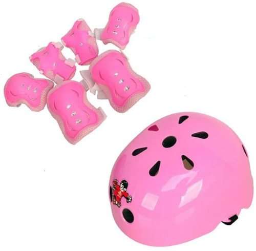 Set of 7 Kids Children's Protective Gear Set Safeguard - Elbow Pads Knee Pads with Wrist Guard and H