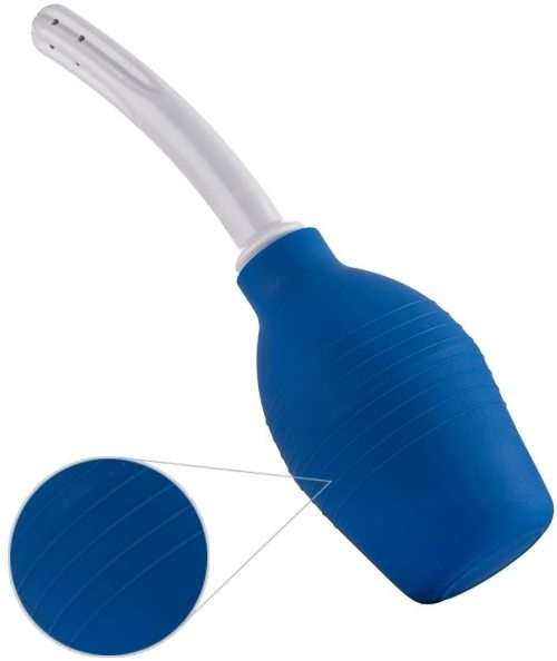 Enema Bulb Clean Anal Vaginal Silicone Douche for Men Women and Men (Blue Color) - Comfortable Medic