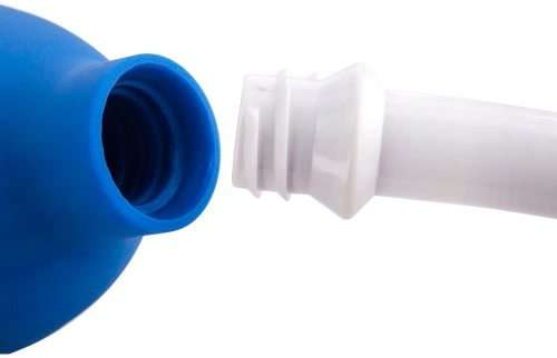 Enema Bulb Clean Anal Vaginal Silicone Douche for Men Women and Men (Blue Color) - Comfortable Medic