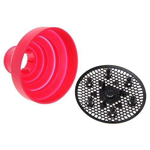 InKach Hairdryer Diffuser Universal Collapsible Hair Blower Dryer Hood for Curly Hair Attachment (R