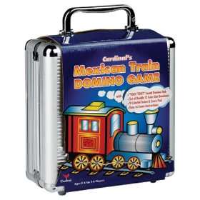 Cardinal Industries Mexican Train Domino Game in an Aluminum Case