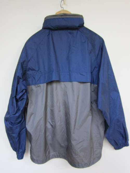COLUMBIA MENS BLUE/GREY WINDBREAKER JACKET SIZE: L