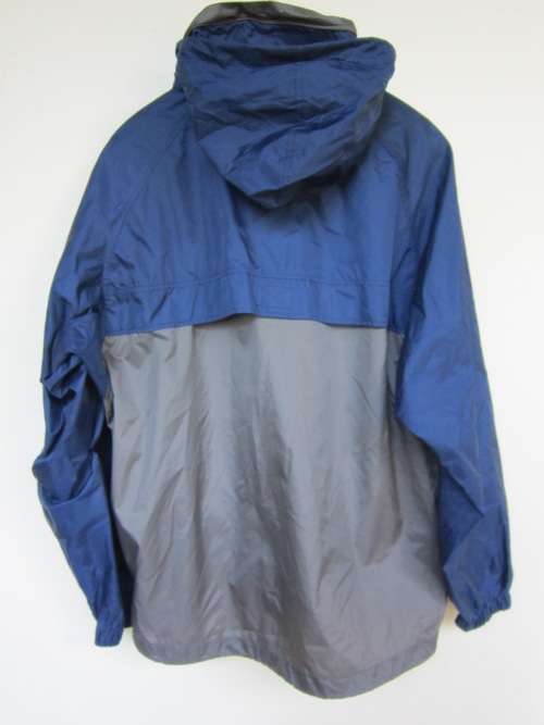 COLUMBIA MENS BLUE/GREY WINDBREAKER JACKET SIZE: L