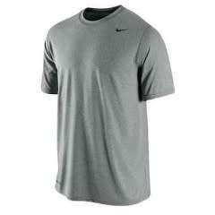 NIKE MENS GREY TRAINING SHIRT WITH DRI-FIT TECH M
