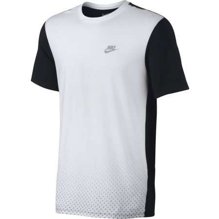 NIKE MENS WHITE AND BLACK SHIRT LARGE