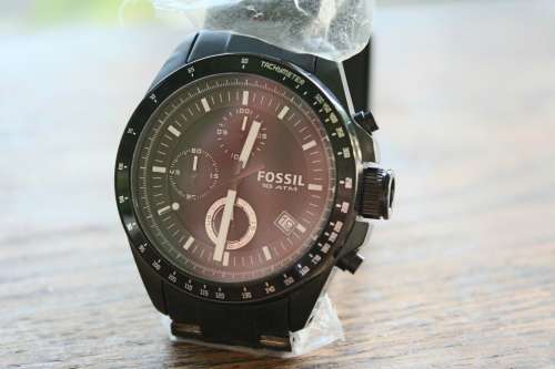 FOSSIL DECKER CH2601 CHRONOGRAPH STAINLESS STEEL QUARTZ MENS WATCH